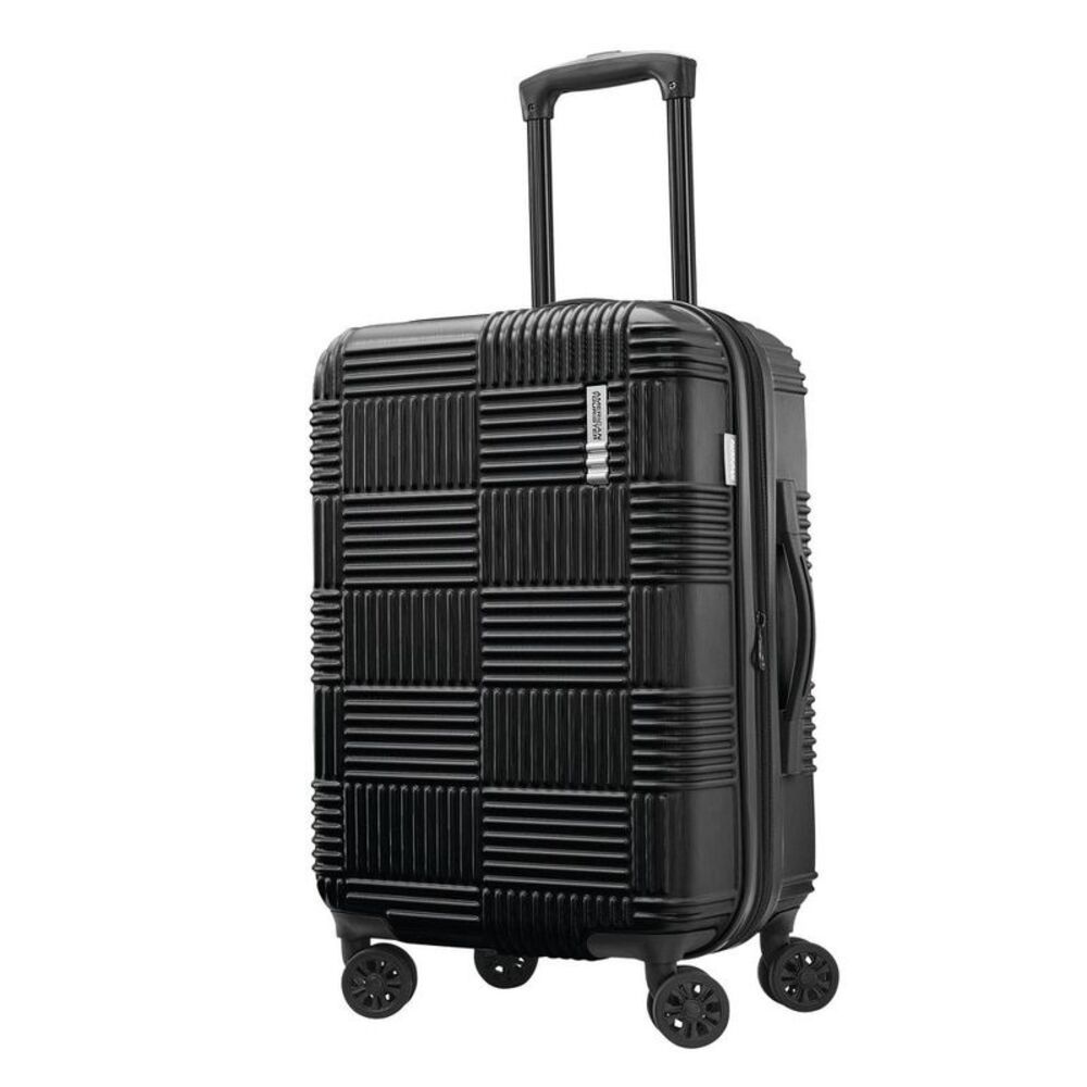 American Tourister Large Checked Luggage Suitcase 28" Hardside Spinner 8-Wheel - Picture 2 of 8